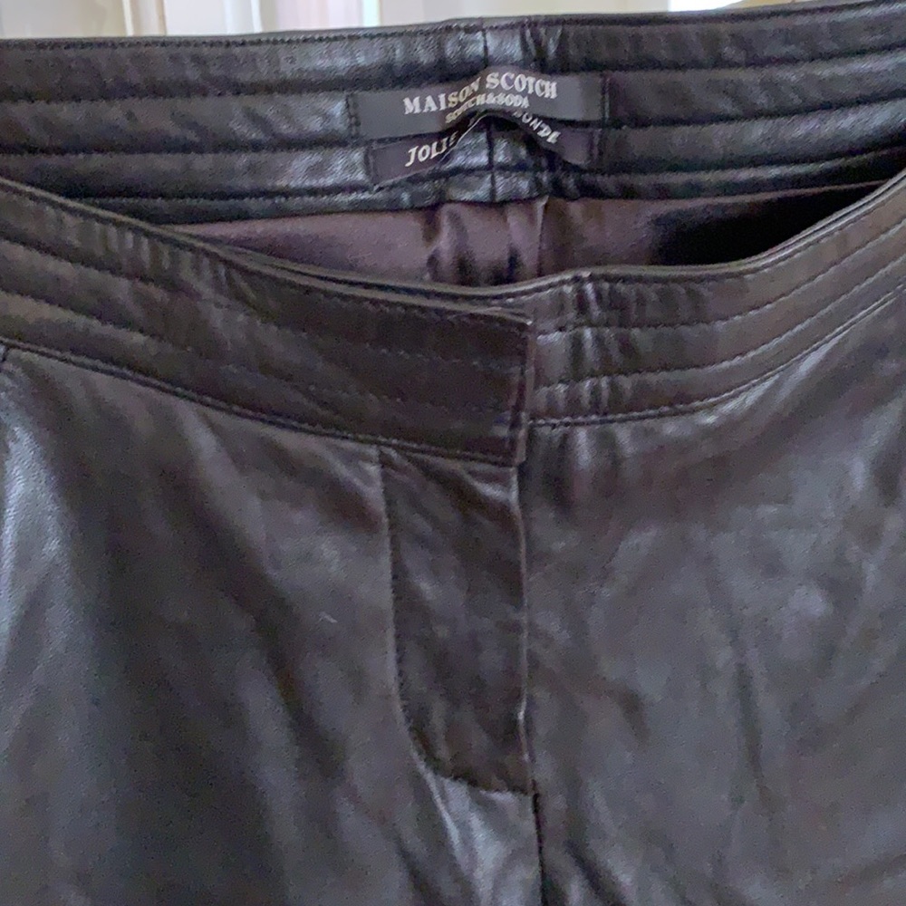 Genuine Leather SCOTCH & SODA Jolie Vagabonde Leather Pants - Small/1 - Like New - Picture 7 of 11